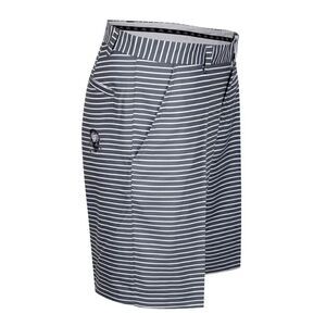 Tattoo Golf Gray White Striped OB ProCool Performance Golf Shorts